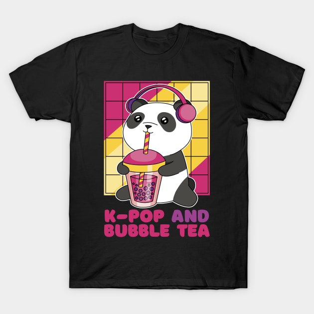 K-pop and bubble tea best gift for kpop lover and bubble tea lovers T-Shirt by AbirAbd